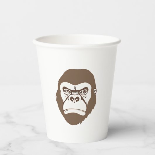 Gobelets En Papier Dessin de dessin de Gorilla (Recto)
