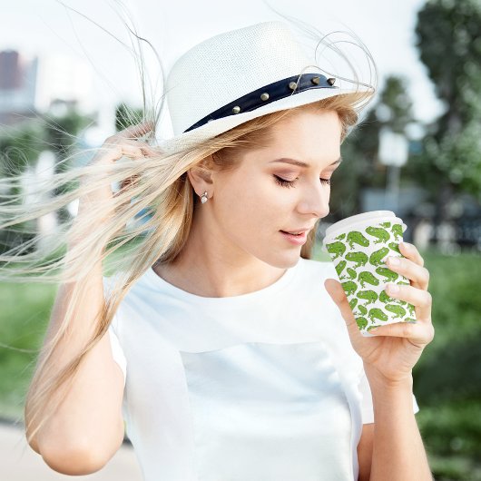 Gobelets En Papier Dessin de grenouille verte