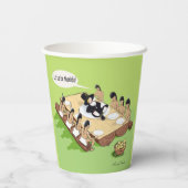 Gobelets En Papier Dessin humoristique amérindien d'Humour foncé (Verso)