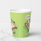 Gobelets En Papier Dessin humoristique amérindien d'Humour foncé (Droite)