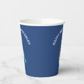 Gobelets En Papier Dessin sur pied bleu Booby Bird Party (Gauche)