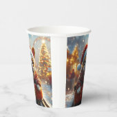 Gobelets En Papier Dessous de verre à rouleaux pour chien Bull Terrie (Droite)