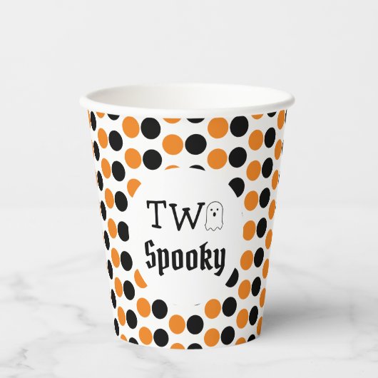 Gobelets En Papier Deux 2ème anniversaire Éffrayant (Recto)