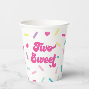 Gobelets En Papier Deux arroses douces 2e anniversaire