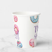 Gobelets En Papier Deux beignets sucrés fête d'anniversaire (Droite)