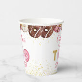 Gobelets En Papier Deux beignets sucrés Fille 2e fête d'anniversaire (Droite)