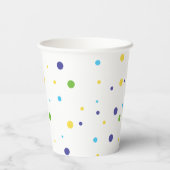 Gobelets En Papier Deux Cool 2e anniversaire bleu vert (Verso)