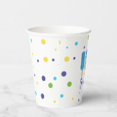 Gobelets En Papier Deux Cool 2e anniversaire bleu vert (Droite)