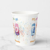 Gobelets En Papier Deux Cool Popsicle Ice Cream 2e anniversaire (Droite)