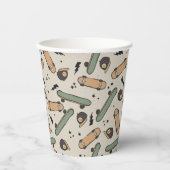 Gobelets En Papier Deux Cool Skateboard Anniversaire (Recto)