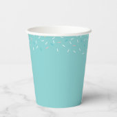 Gobelets En Papier Deux douce fille de givrage Turquoise 2e anniversa (Verso)