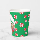 Gobelets en papier "Deux Elfes Joyeux" 250 ml (Gauche)