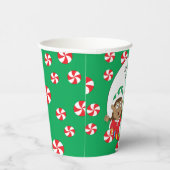 Gobelets en papier "Deux Elfes Joyeux" 250 ml (Droite)