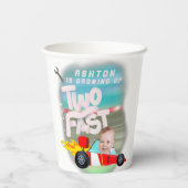 Gobelets En Papier Deux fêtes d'anniversaire rapides (Verso)