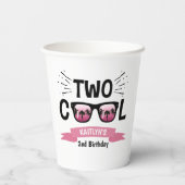 Gobelets En Papier Deux filles Cool 2e anniversaire (Verso)