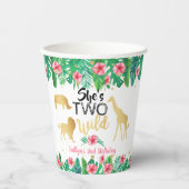 Gobelets En Papier Deux Filles sauvages Deuxième fête d'anniversaire (Recto)