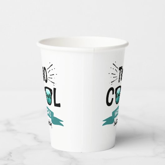 Gobelets En Papier Deux garçons Cool 2e anniversaire (Droite)