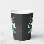 Gobelets En Papier Deux garçons Cool Chalkboard 2e anniversaire (Droite)