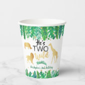 Gobelets En Papier Deux garçons sauvages Deuxième fête d'anniversaire (Recto)
