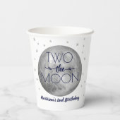 Gobelets En Papier Deux La Lune 2e Anniversaire (Verso)