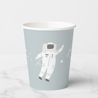 Gobelets En Papier Deux La Lune Astronaut Space Party