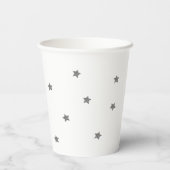 Gobelets En Papier Deux Moon Navy Silver Boy 2e anniversaire (Verso)
