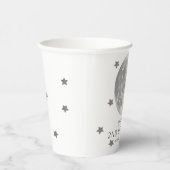 Gobelets En Papier Deux Moon Navy Silver Boy 2e anniversaire (Droite)