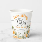 Gobelets En Papier Deux petits baby shower jumeaux (Verso)