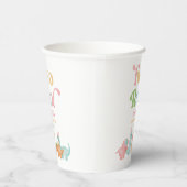 Gobelets En Papier Deux Rex Dinosaur 2ème fête d'anniversaire (Droite)