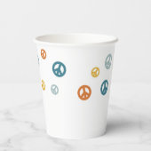 Gobelets En Papier Deux Super Retro Boy signe la paix (Verso)