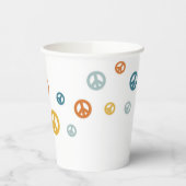 Gobelets En Papier Deux Super Retro Boy signe la paix (Gauche)