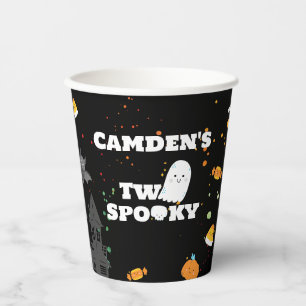 Gobelets En Papier Deux tasses de papier d'anniversaire Éffrayantes