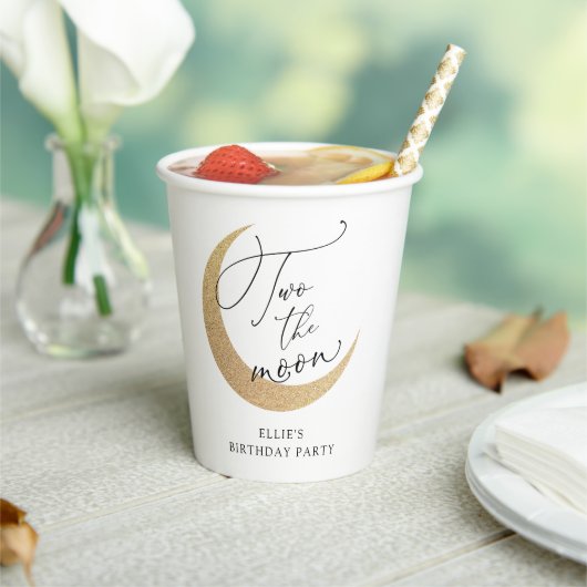 Gobelets En Papier Deux tasses de papier pour l'anniversaire de la Lu (Insitu)