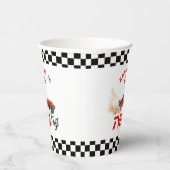 Gobelets En Papier Deux voitures de course Fast Red Enfants 2e annive (Droite)