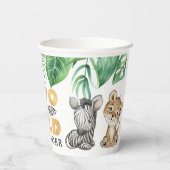 Gobelets En Papier Deux Wild Safari 2ème Anniversaire tasse de papier (Verso)