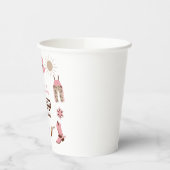 Gobelets En Papier Deuxième Rodéo Rose Western Cowboy 2e anniversaire (Gauche)