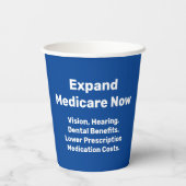 Gobelets En Papier Développer Medicare maintenant (Verso)