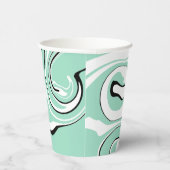 Gobelets En Papier Déversement - Vert (Monnaie) (Droite)