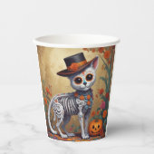 Gobelets En Papier Día de Los Muertos el gato (Recto)