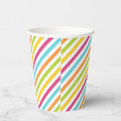 Gobelets En Papier Diagonal stripes in vibrant colors (Droite)