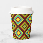 Gobelets En Papier Diagonales multicolores (Verso)