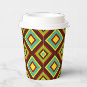 Gobelets En Papier Diagonales multicolores (Droite)