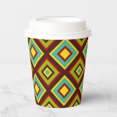 Gobelets En Papier Diagonales multicolores (Recto)