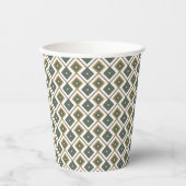 Gobelets En Papier Diamante en vert (Recto)
