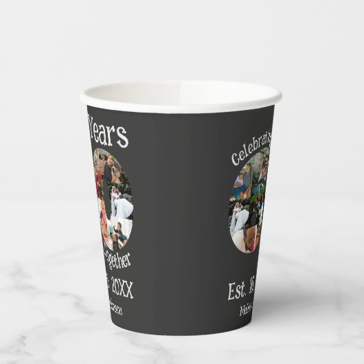 Gobelets En Papier Diamond 60e anniversaire du Mariage 10 photo Colla (Gauche)