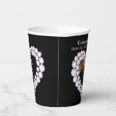 Gobelets En Papier Diamond mariage anniversaire 60ème photo noir (Droite)