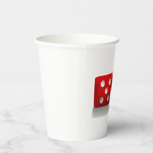 Gobelets En Papier Dice rouge de Las Vegas (Droite)