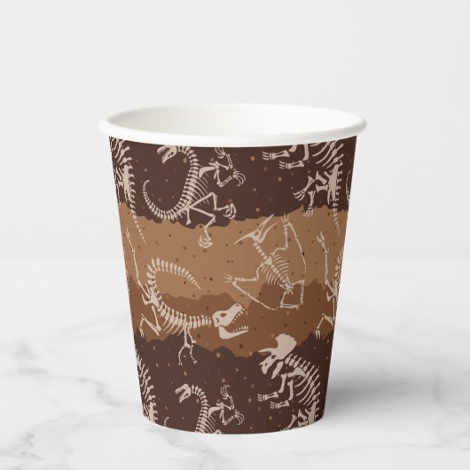 Gobelets En Papier Dig Dino Dig (Recto)