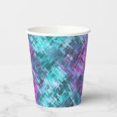 Gobelets En Papier digihatch - turquoise et violet : (Gauche)