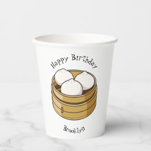 Gobelets En Papier Dim sum dessin animé